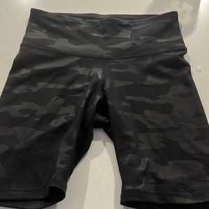 Black camp bike shorts